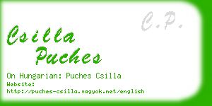 csilla puches business card